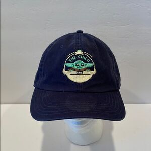 Star Wars The Child Navy Baseball Cap with yoda Embroidered Design